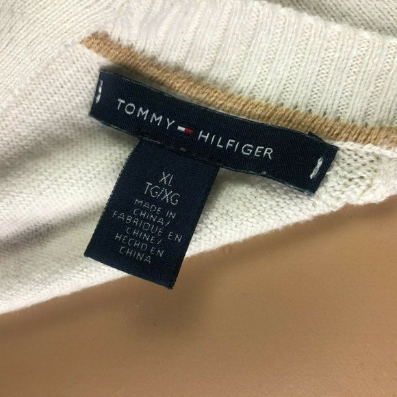 Tommy Hilfiger Off-White & Gold Polka Dots Dress Style IA57635203 Size XL - Picture 8 of 10